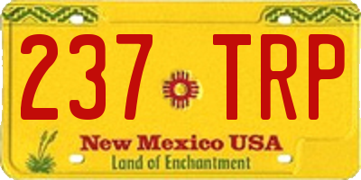 NM license plate 237TRP