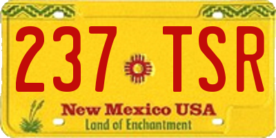 NM license plate 237TSR
