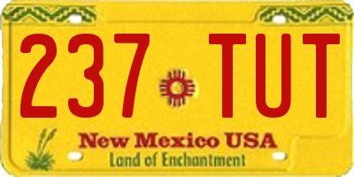 NM license plate 237TUT
