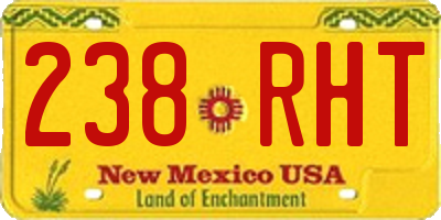 NM license plate 238RHT