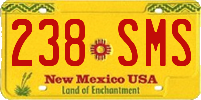 NM license plate 238SMS