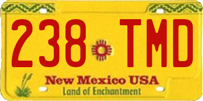NM license plate 238TMD