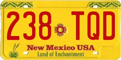 NM license plate 238TQD
