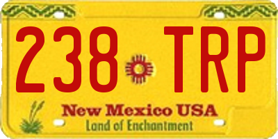 NM license plate 238TRP