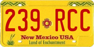 NM license plate 239RCC