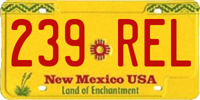 NM license plate 239REL
