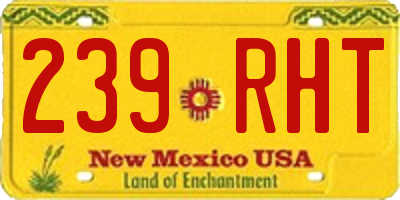 NM license plate 239RHT