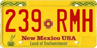 NM license plate 239RMH