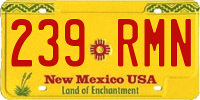 NM license plate 239RMN