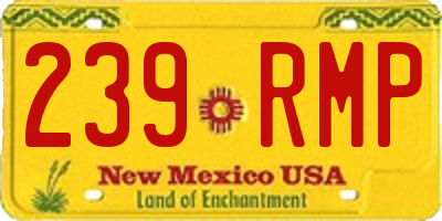NM license plate 239RMP