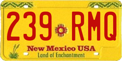 NM license plate 239RMQ
