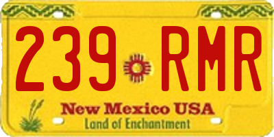 NM license plate 239RMR