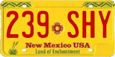NM license plate 239SHY