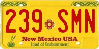NM license plate 239SMN