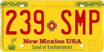 NM license plate 239SMP