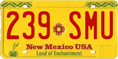 NM license plate 239SMU