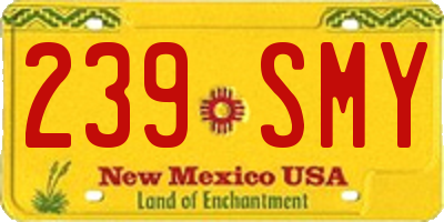 NM license plate 239SMY