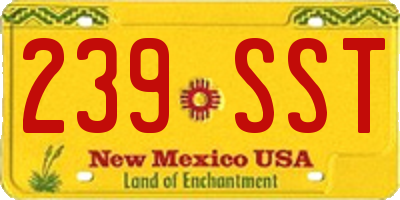 NM license plate 239SST