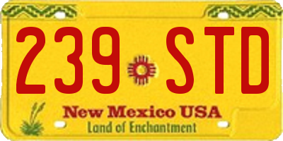 NM license plate 239STD