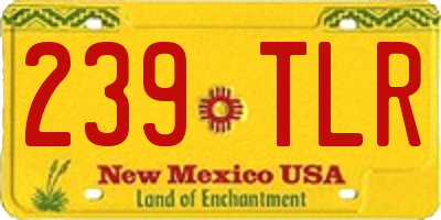 NM license plate 239TLR