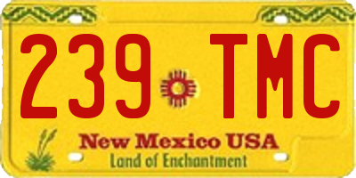 NM license plate 239TMC
