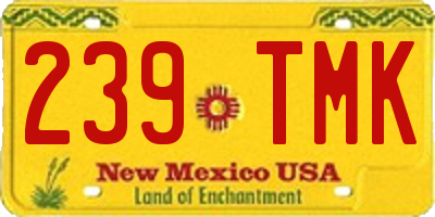 NM license plate 239TMK