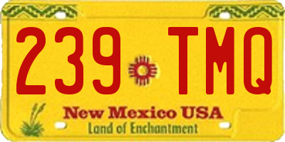 NM license plate 239TMQ