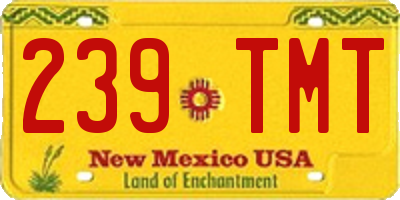 NM license plate 239TMT