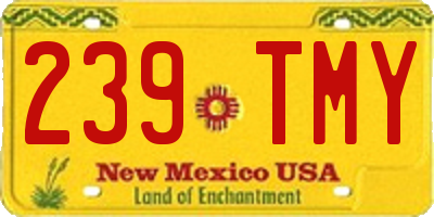 NM license plate 239TMY