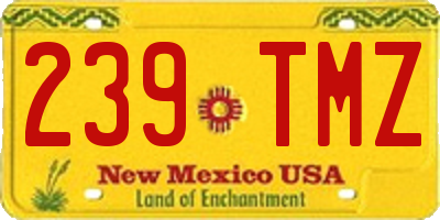 NM license plate 239TMZ