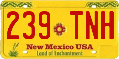 NM license plate 239TNH