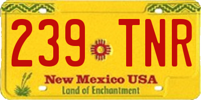 NM license plate 239TNR
