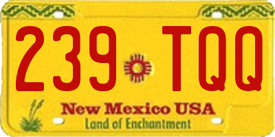 NM license plate 239TQQ