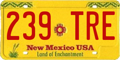 NM license plate 239TRE