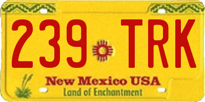 NM license plate 239TRK
