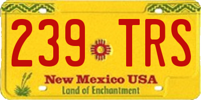 NM license plate 239TRS