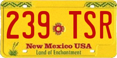 NM license plate 239TSR