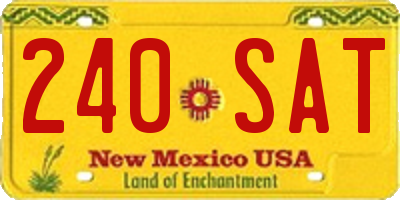 NM license plate 240SAT
