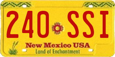NM license plate 240SSI