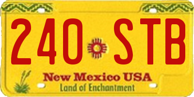 NM license plate 240STB