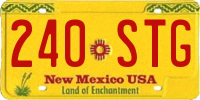 NM license plate 240STG