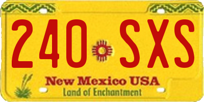 NM license plate 240SXS