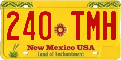 NM license plate 240TMH