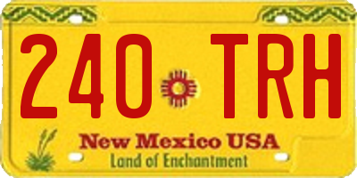 NM license plate 240TRH