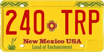 NM license plate 240TRP