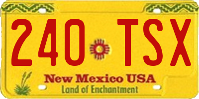 NM license plate 240TSX