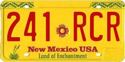 NM license plate 241RCR