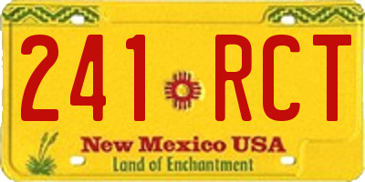 NM license plate 241RCT