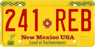 NM license plate 241REB