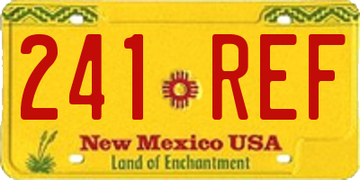 NM license plate 241REF